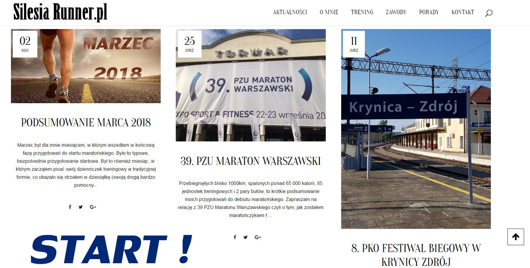 Start bloga SilesiaRunner.pl