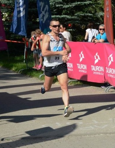 Tomek finisz – XVI Bieg Skawiński
