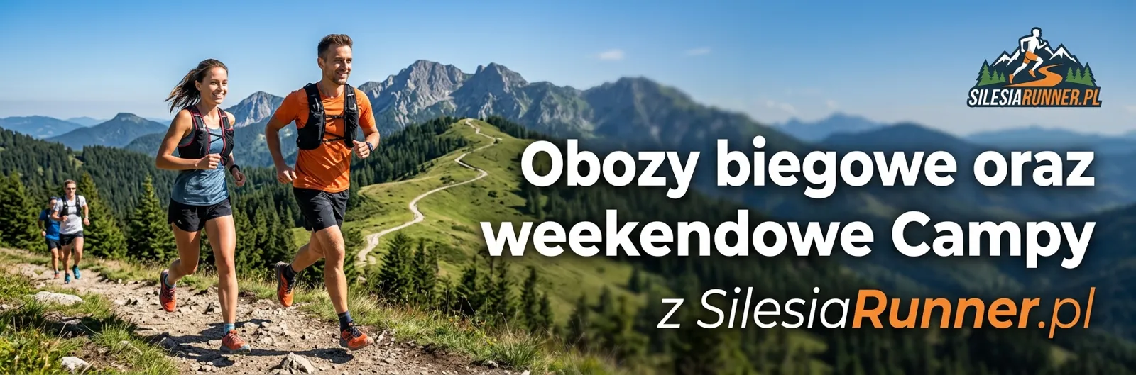 Obozy biegowe oraz weekendowe campy z SilesiaRunner.pl – biegacze na górskim szlaku